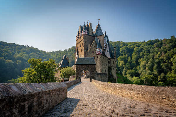 Poster Pemandangan Gunung Germany Mountains Castles Forests Bridges Eltz 1Z