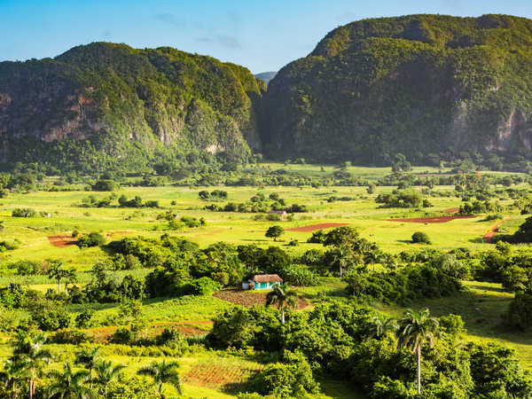 poster pemandangan alam gunung Cuba Mountains Fields Grasslands 1Z