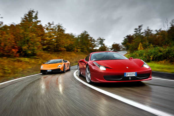 Poster Mobil Ferrari Lamborghini 1ZM
