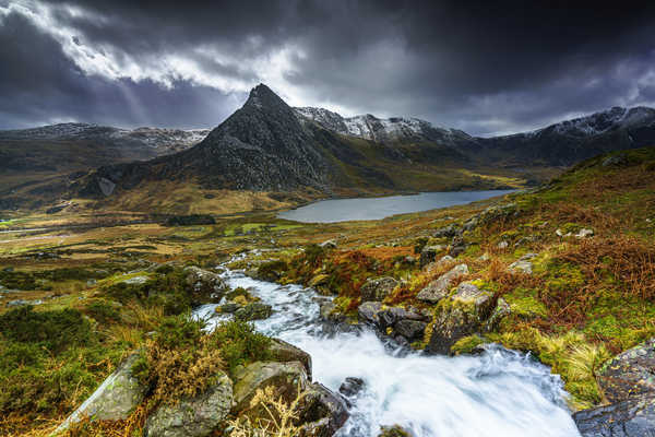 poster pemandangan alam gunung Mountains Stones Grasslands Scenery Snowdonia 1Z