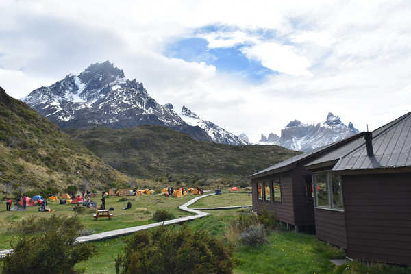 poster pemandangan alam gunung Chile Mountains Houses Parks Torres Del Paine 1Z