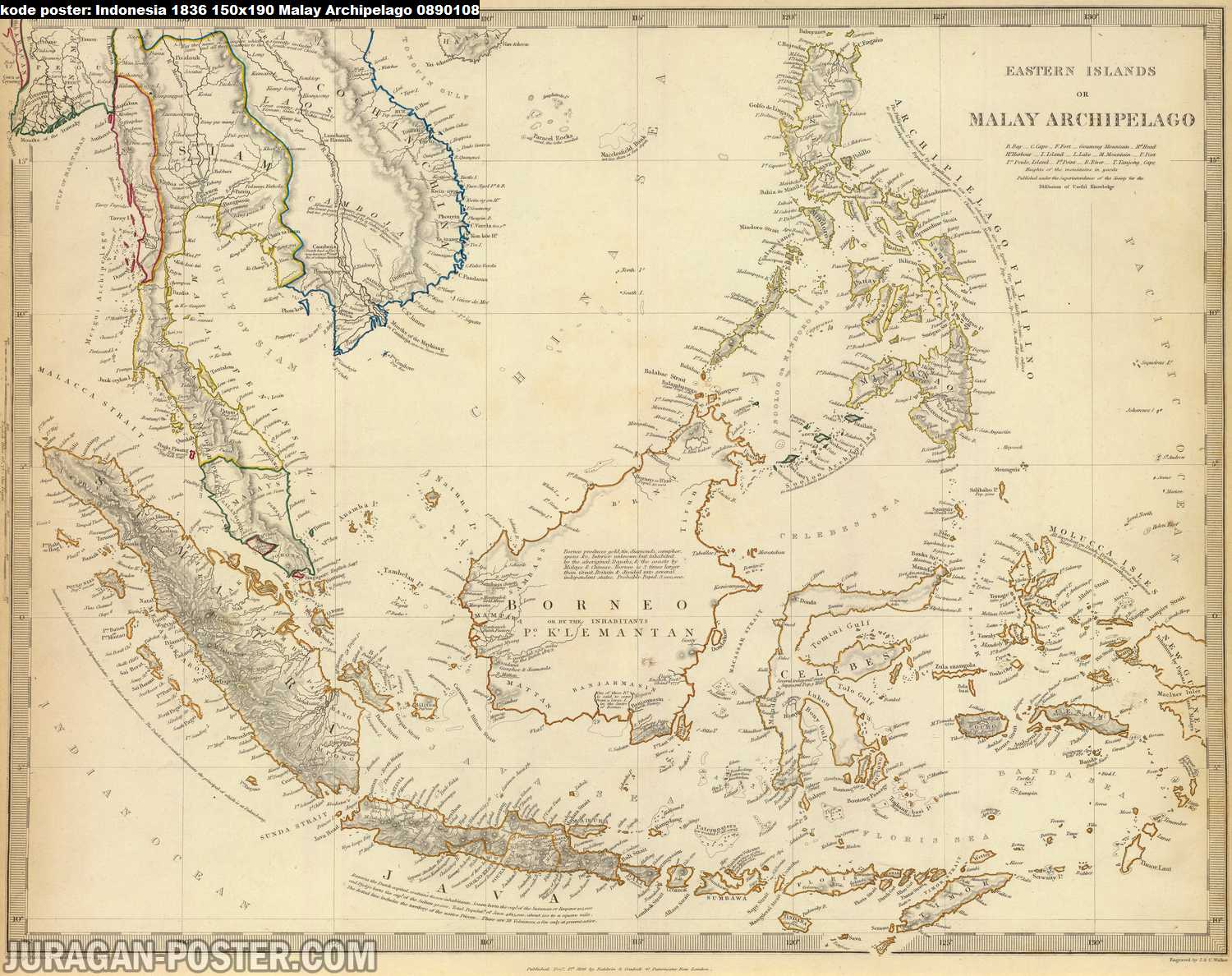 peta indonesia kuno tahun 1836
