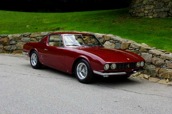 Poster Mobil Ferrari Retro 1967 330 GT Coupe Michelotti Wine 1ZM