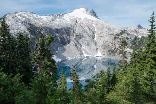 poster gunung USA Parks Mountains Lake Mount Rainier National 1Z