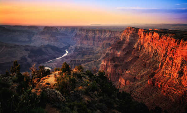 poster gunung Grand Canyon Park USA Parks Mountains Sunrises and 1Z 002