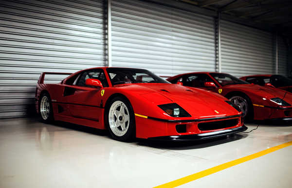 Poster Mobil Ferrari F40 frontsideRed 1ZM
