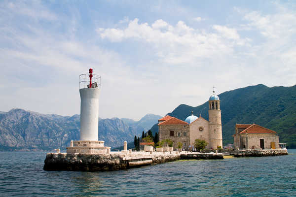 poster pemandangan alam gunung Montenegro Mountains Lighthouses Church Church Of 1Z