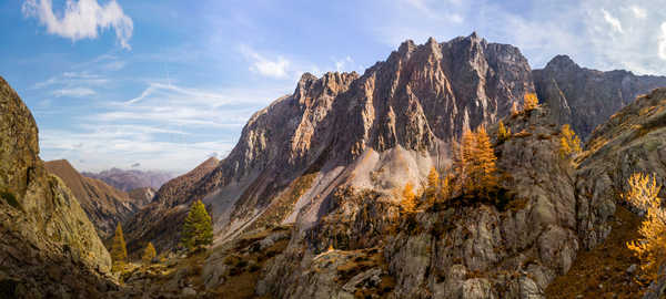 Poster Pemandangan Gunung France Mountains Parks Autumn Mercantour National 1Z