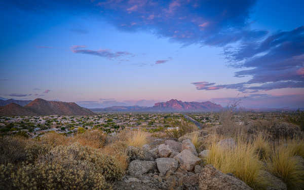 poster gunung USA Desert Mountains Sky 1Z