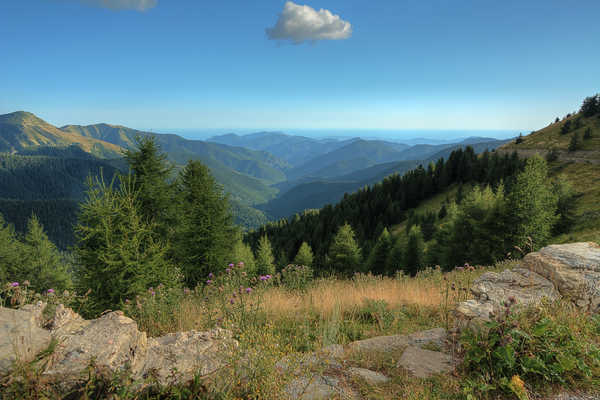 poster gunung France Mountains Forests Stones La Bollene Vesubie 1Z