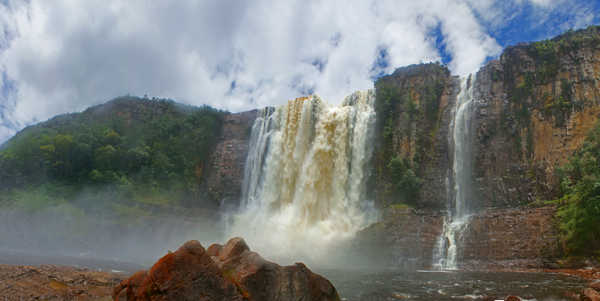 Poster Pemandangan Gunung Earth Guyana Mountain Rock Waterfall Waterfalls Waterfall APC