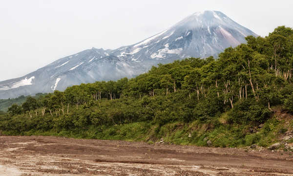 poster pegunungan Russia Mountains Forests Kamchatka Peninsula 1Z