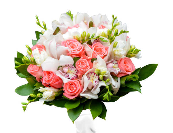 Poster Bunga Anggrek Bouquets Roses Orchid WPS 004