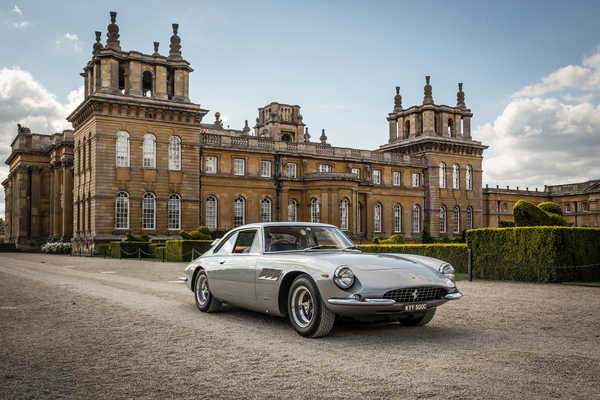 Poster Mobil Ferrari Retro 1965 500 Superfast Pininfarina Grey 1ZM