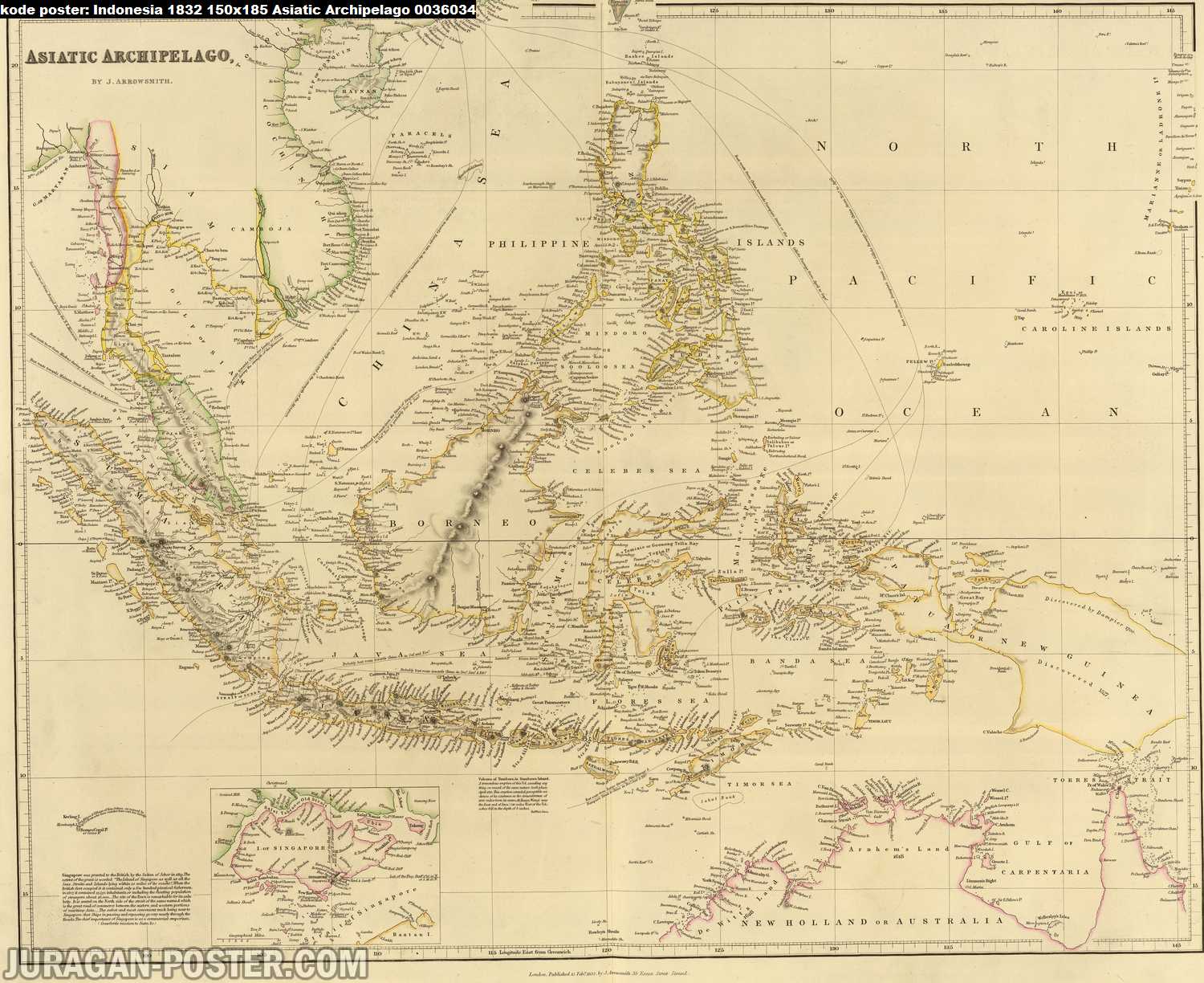 peta indonesia kuno tahun 1832