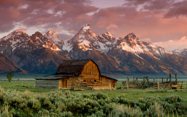 poster pegunungan Mountains The Teton Range APC 005