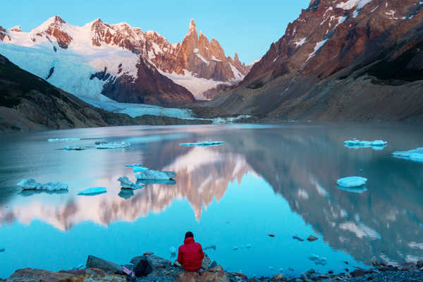 poster gunung Argentina Mountains Lake 1Z 002