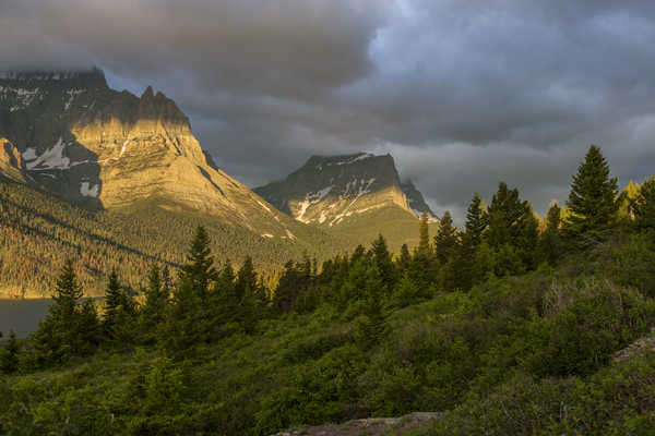 Poster Pemandangan Gunung USA Parks Mountains 1Z 002