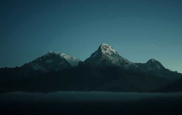 Poster Pemandangan Gunung Mountain Night Earth Night APC