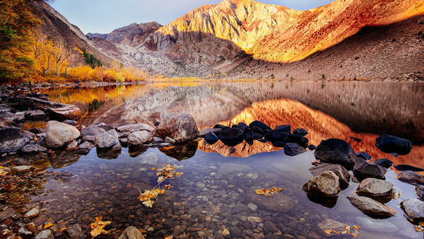 Poster Pemandangan Gunung Lake Mountain Lakes Lake APC 002