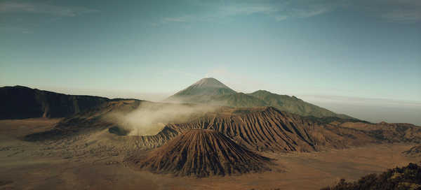 Poster Pemandangan Gunung Indonesia Mountain Volcano Volcanoes Mount Bromo APC