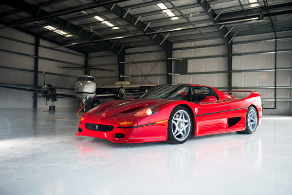 Poster Mobil Ferrari Retro 1995 F50 Pininfarina Red Metallic 1ZM