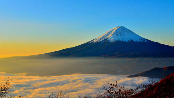 poster pegunungan Mount Fuji Mountain Volcanoes Mount Fuji1 APC