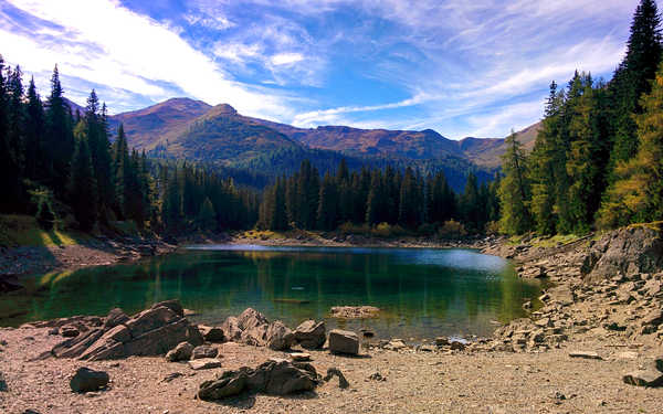 poster pemandangan alam gunung Lake Landscape Mountain Nature Lakes Lake APC 002