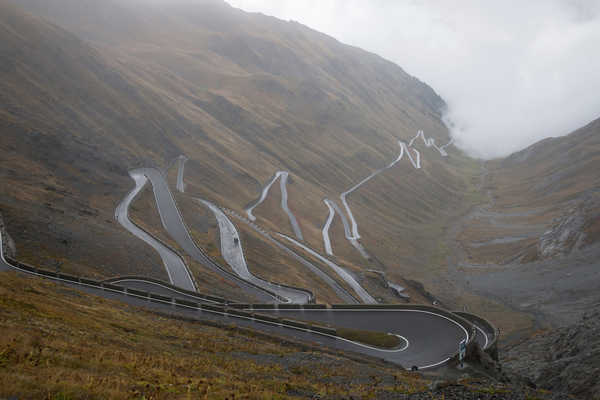 Poster Pemandangan Gunung Italy Roads Mountains 1Z