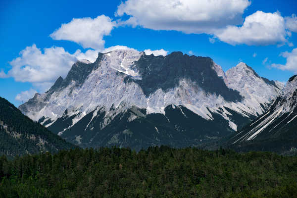 poster pemandangan alam gunung Germany Mountains Forests Scenery Zugspitze Alps 1Z