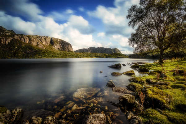 poster gunung Norway Scenery Mountains 1Z 007