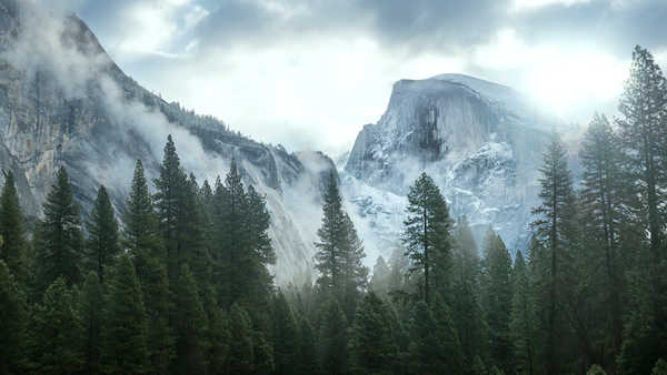 poster pemandangan alam gunung USA Mountains 1Z