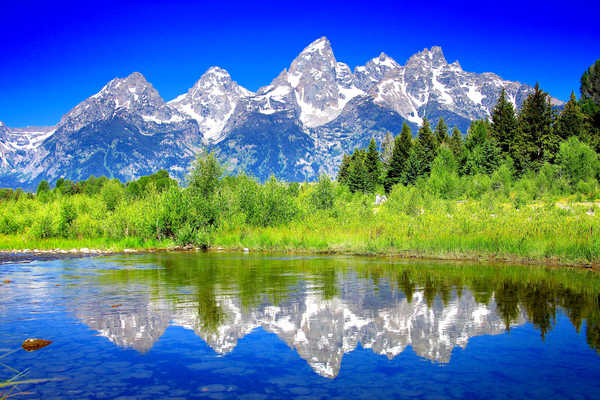 poster gunung Mountains The Teton Range APC 003