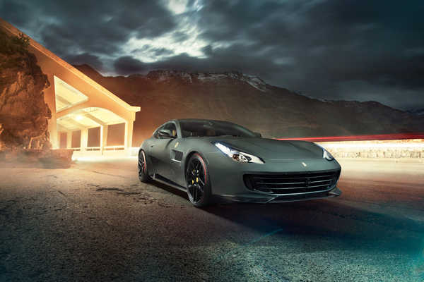 Poster Mobil ferrari gtc4lusso novitec rosso 2017 4k WPS
