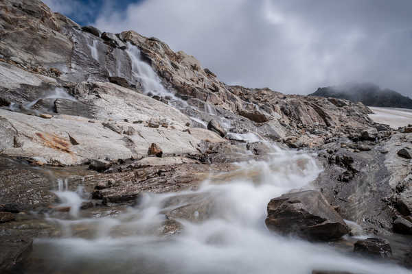 Poster Pemandangan Gunung Stones Mountains Crag Stream 1Z