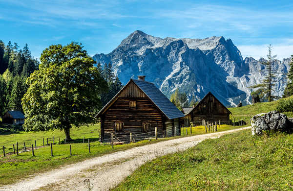 poster gunung Austria Mountains Houses Gesaeuse National Park 1Z