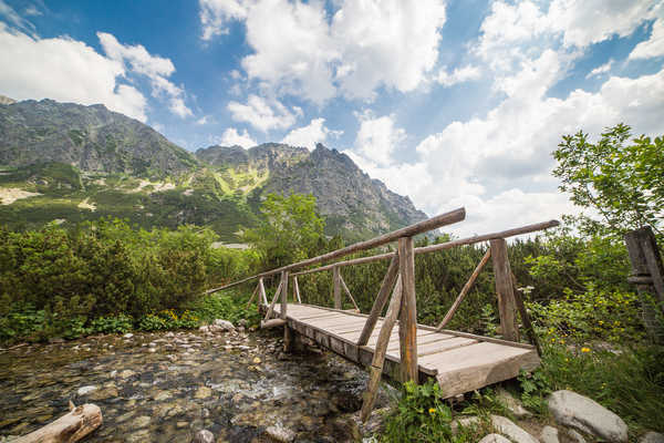 Poster Pemandangan Gunung Slovakia Mountains Rivers Bridges Tatras Mountains 1Z