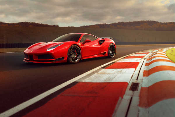 Poster Mobil Ferrari Ferrari 488 APC042