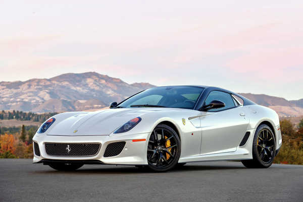 Poster Mobil Ferrari 599 GTOWhite 1ZM