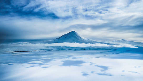 poster pemandangan alam gunung Antarctica Mount Erebus Mountains Mountain APC