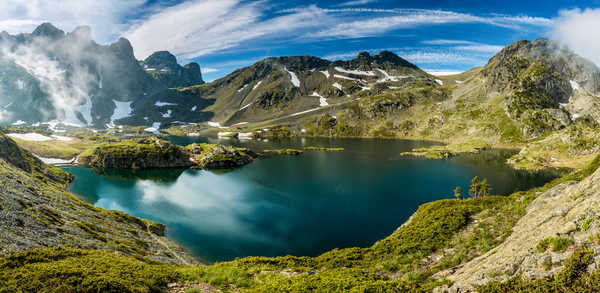 Poster Pemandangan Gunung France Lake Mountains Scenery Lac Robert 1Z