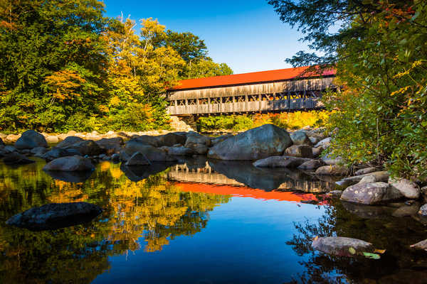 poster gunung USA Pond Stones Parks White Mountain National 1Z