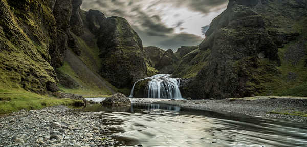 Poster Pemandangan Gunung Mountains Rivers Stones Waterfalls Crag 1Z