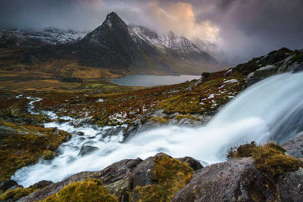 poster pemandangan alam gunung Stones Waterfalls Mountains United Kingdom Scenery 1Z