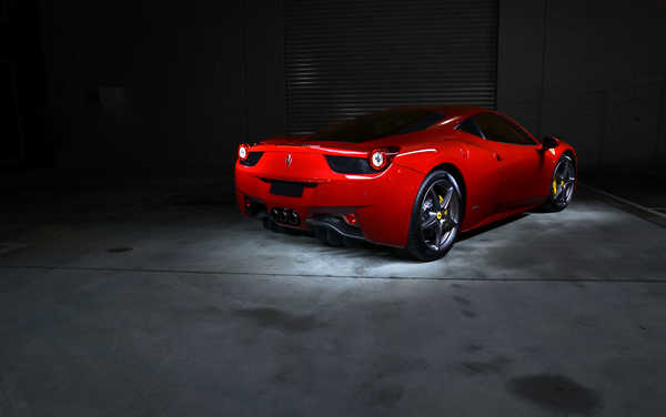 Poster Mobil Ferrari Ferrari 458 Red Car Sport Car Ferrari Ferrari 458 APC003