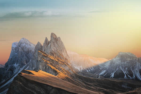 poster pemandangan alam gunung Mountain Sunbeam Mountains Mountain9 APC