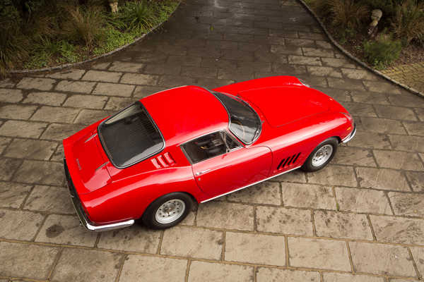 Poster Mobil Ferrari Retro Red 1ZM