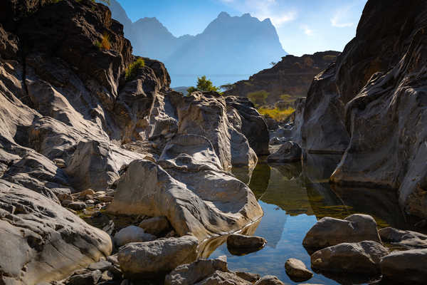 poster pegunungan Mountains Stones Oman Snake Canyon Crag 1Z