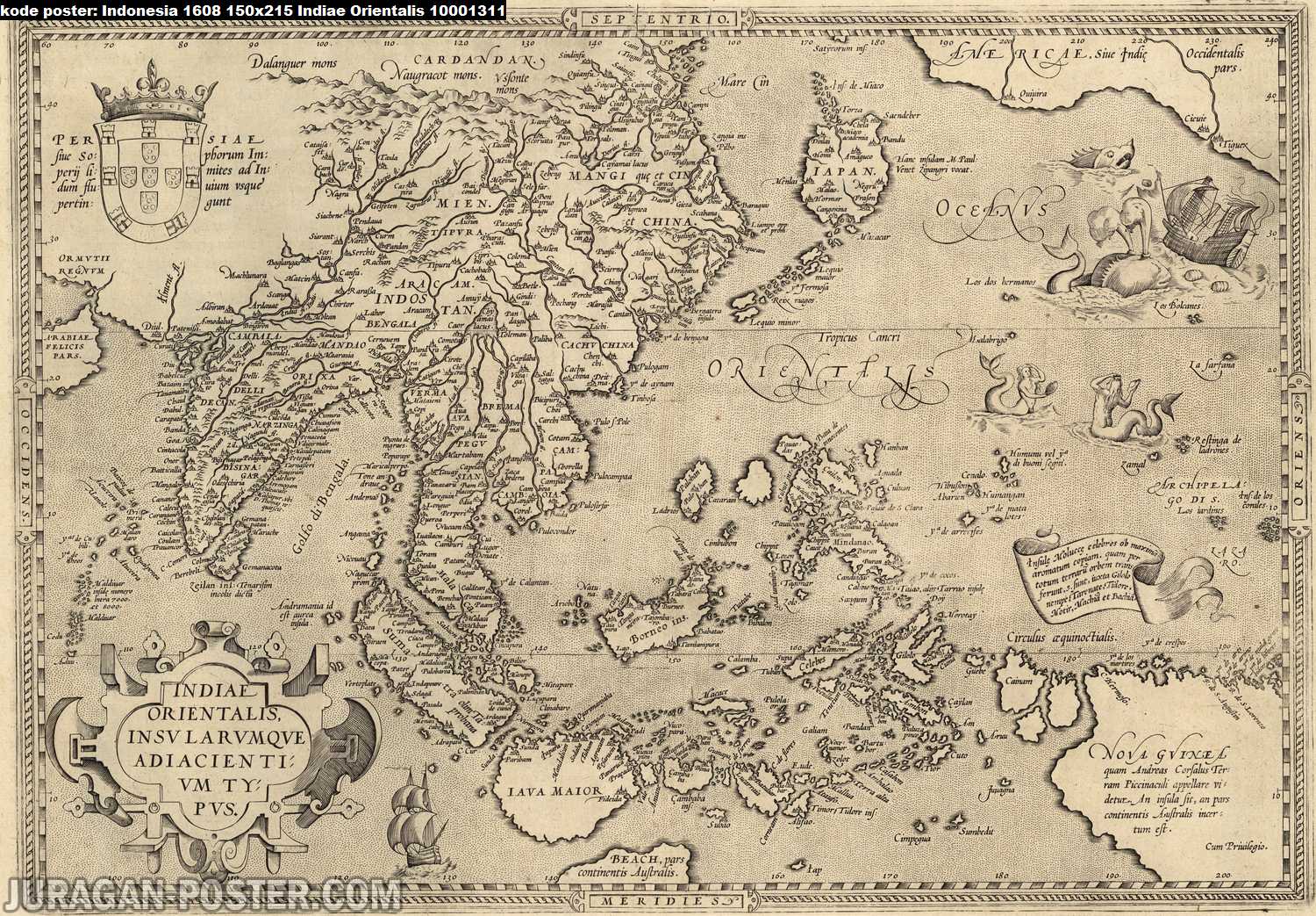 peta indonesia kuno tahun 1608