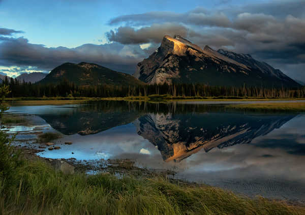 poster pegunungan Lake Mountain Nature Reflection Earth Reflection APC 008